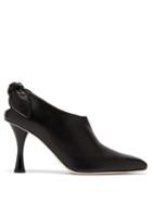 Matchesfashion.com Proenza Schouler - Knotted Leather Ankle Boots - Womens - Black