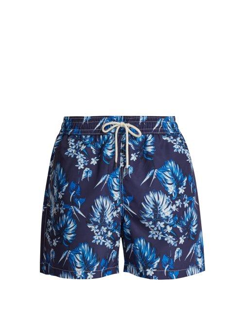 Matchesfashion.com Polo Ralph Lauren - Floral Print Swim Shorts - Mens - Blue Multi