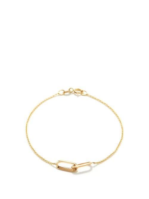 Lizzie Mandler - Linked Knife Edge 14kt Gold & 18kt Gold Bracelet - Womens - Yellow Gold