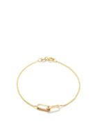 Lizzie Mandler - Linked Knife Edge 14kt Gold & 18kt Gold Bracelet - Womens - Yellow Gold