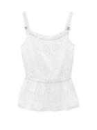 Dolce & Gabbana - Crochet-lace Cotton-blend Cami Top - Womens - White