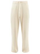 Le17septembre Homme - Ribbed Cotton-knit Track Pants - Mens - Cream