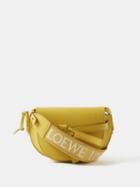 Loewe - Gate Mini Leather Cross-body Bag - Womens - Yellow