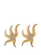 Matchesfashion.com Begum Khan - Sirena 24kt Gold Plated Clip Earrings - Womens - Gold