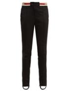 Matchesfashion.com Gucci - Striped Waist Technical Jersey Trousers - Womens - Black