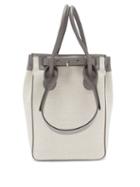 Matchesfashion.com Rodo - Small Leather-trimmed Linen Tote Bag - Womens - Grey