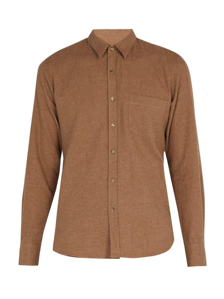 De Bonne Facture Essential Cotton-flannel Shirt