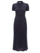 Gabriela Hearst - Amor Ribbed Cashmere-blend Dress - Womens - Navy