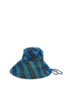Matchesfashion.com Lola Hats - Georges Checked Cotton Bucket Hat - Womens - Blue