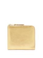 Matchesfashion.com Comme Des Garons Wallet - Zip-around Leather Wallet - Womens - Gold