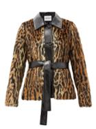 Matchesfashion.com Stand Studio - Cora Belted Leopard-print Faux-fur Coat - Womens - Leopard