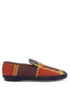 Matchesfashion.com Loewe - Anagram-plaque Embroidered Slippers - Womens - Multi