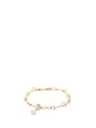 Matchesfashion.com Azlee - Diamond & 18kt Gold Charm Bracelet - Womens - Yellow Gold