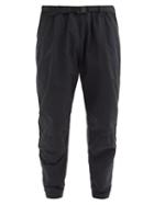 Matchesfashion.com Nemen - Rise Zip-cuff Garment-dyed Shell Track Pants - Mens - Black