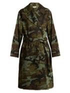 Matchesfashion.com Nili Lotan - Farrow Camouflage Print Cotton Blend Trench Coat - Womens - Khaki