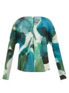 Pleats Please Issey Miyake - Printed Technical-pleated Jacket - Womens - Green