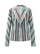 Ladies Rtw Kenneth Ize - Single-breasted Striped Aso-oke Blazer - Womens - Blue Multi