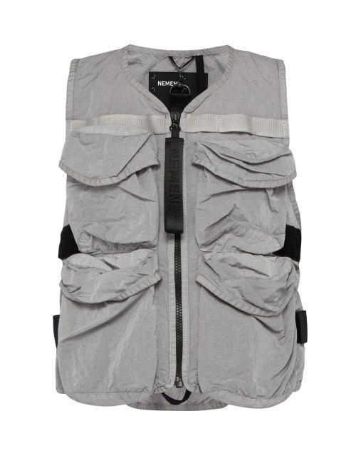 Matchesfashion.com Nemen - Guard Utility Vest - Mens - Light Grey