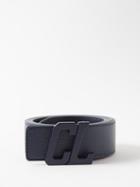 Christian Louboutin - Happy Rui Grained-leather Belt - Mens - Navy