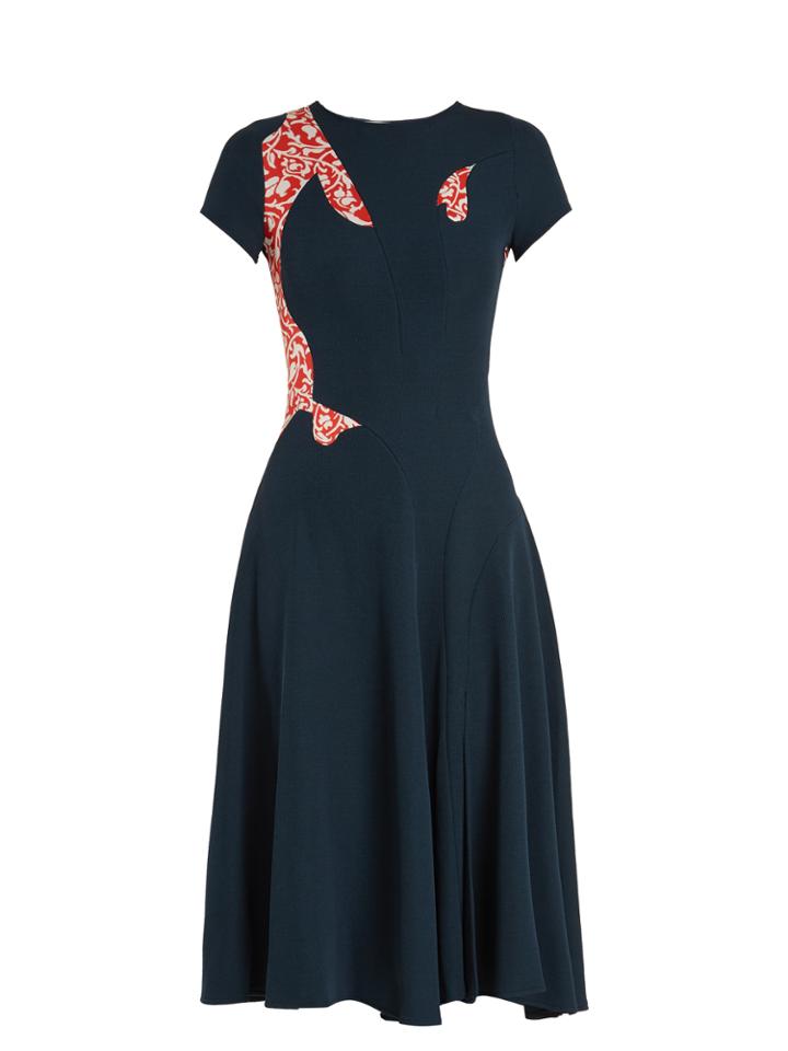 Esteban Cortázar Floral-print Insert Jersey Dress