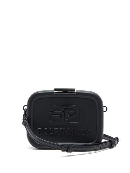 Matchesfashion.com Balenciaga - Lunch Box Mini Bb-embossed Cross-body Bag - Womens - Black