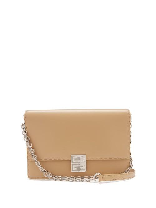 Ladies Bags Givenchy - 4g Medium Leather Crossbody Bag - Womens - Beige
