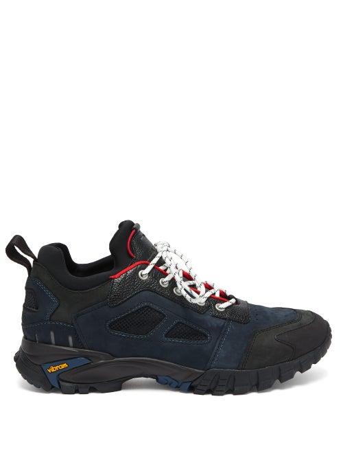 Matchesfashion.com Heron Preston - Security Low Top Leather Trainers - Mens - Black