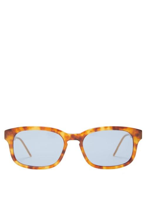 Matchesfashion.com Gucci - Rectangular Tortoiseshell-acetate Sunglasses - Mens - Tortoiseshell