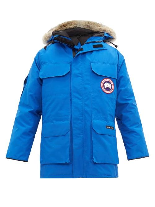 Matchesfashion.com Canada Goose - Expedition Quilted Down Hooded Parka - Mens - Blue