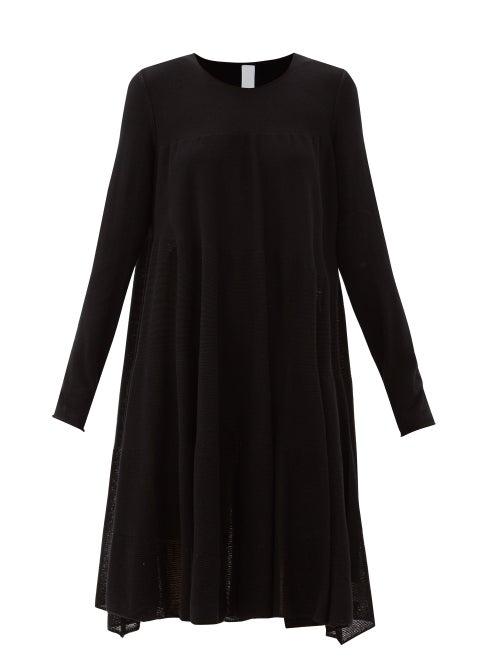 Matchesfashion.com Merlette - Addison Relaxed Cotton-blend Knitted Dress - Womens - Black