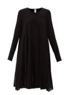 Matchesfashion.com Merlette - Addison Relaxed Cotton-blend Knitted Dress - Womens - Black