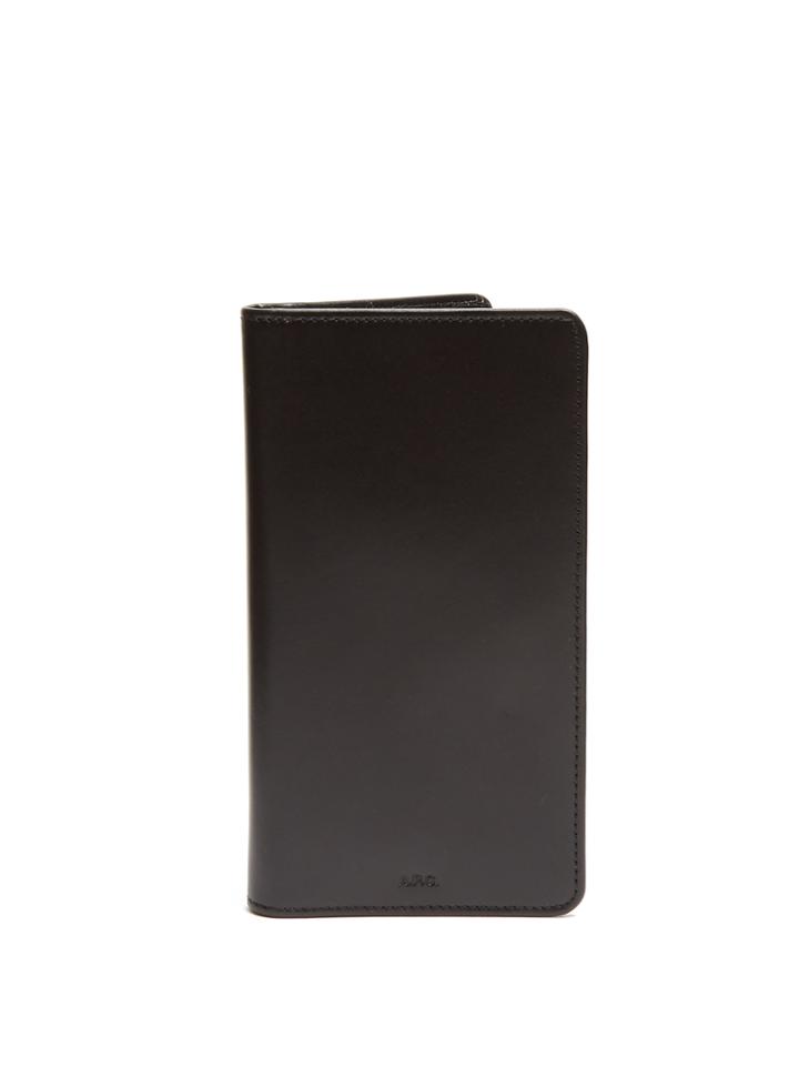 A.p.c. Continental Bi-fold Leather Wallet