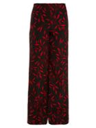 Diane Von Furstenberg Shelton-print High-rise Wide-leg Trousers