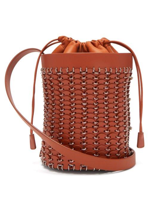 Matchesfashion.com Paco Rabanne - Leather Bucket Bag - Womens - Tan