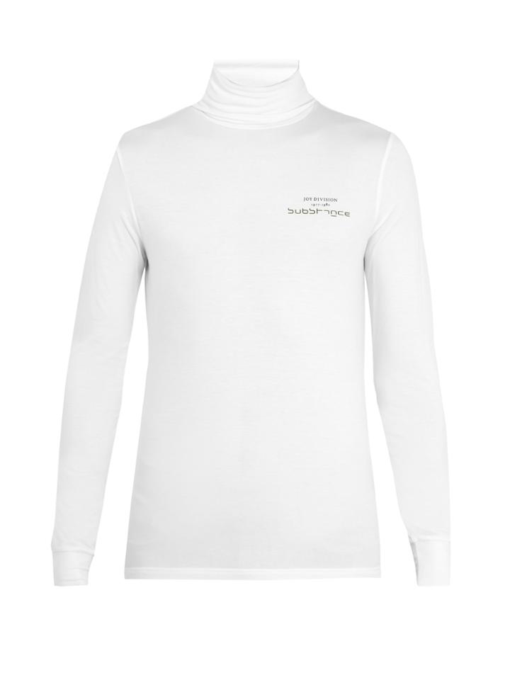Raf Simons Roll-neck Jersey T-shirt