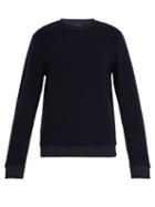 Matchesfashion.com A.p.c. - Lane Wool Blend Fleece Sweatshirt - Mens - Dark Navy