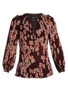 Isabel Marant Wave Floral-print Pleated Blouse