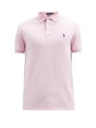 Matchesfashion.com Polo Ralph Lauren - Slim-fit Cotton-blend Piqu Polo Shirt - Mens - Pink