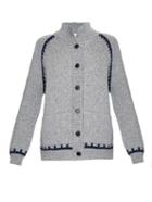 Mih Jeans The Inspiral Intarsia-knit Cardigan