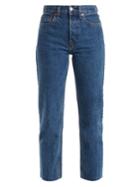 Re/done Originals Stove Pipe High-rise Straight-leg Jeans