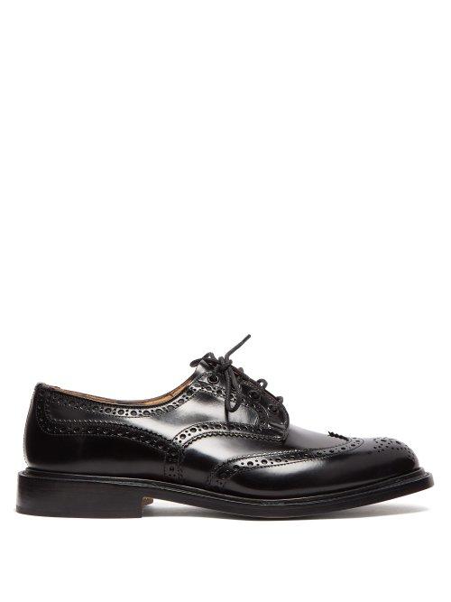 Matchesfashion.com Tricker's - Bourton Leather Brogue - Mens - Black