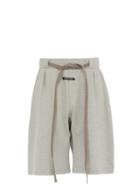 Matchesfashion.com Fear Of God - Tie Waist Cotton Blend Jersey Shorts - Mens - Grey