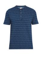 Faherty Striped Cotton Henley Top