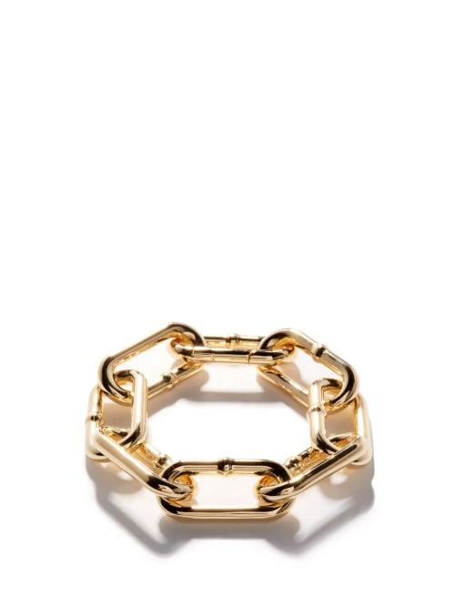 Ladies Jewellery Bottega Veneta - Chunky Gold-plated Sterling Silver Bracelet - Womens - Gold