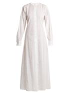 Merlette Kir Round-neck Eyelet-lace Cotton Dress