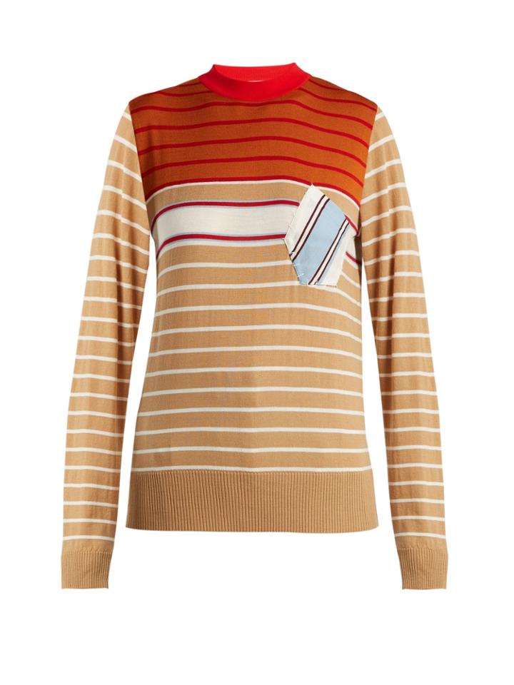 Marni Striped Wool-blend Sweater