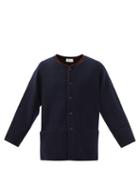 The Row - Enyel Patch-pocket Twill Jacket - Mens - Dark Navy