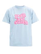 Matchesfashion.com Noon Goons - Pure & Sweet Printed Cotton-jersey T-shirt - Mens - Light Blue