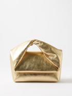 Jw Anderson - Twister Medium Metallic-leather Cross-body Bag - Womens - Gold