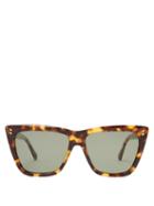 Matchesfashion.com Stella Mccartney - Cat Eye Tortoiseshell Acetate Sunglasses - Womens - Tortoiseshell